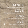 Productafbeelding Wenskaart Dance Love Sing Live