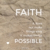 Productafbeelding Wenskaart Faith makes things possible