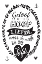 Productafbeelding Wenskaart Geloof, Hoop en Liefde