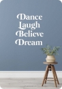 Productafbeelding Minikaart dance laugh believe