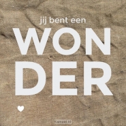 Productafbeelding Wenskaart Jij bent een wonder