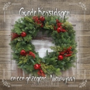 Productafbeelding Kaart goede kerstdagen en gezegend nieuw