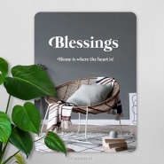 Productafbeelding Interieurbord blessings