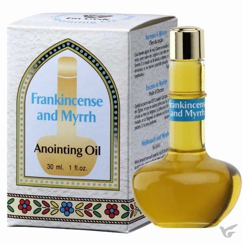 Productafbeelding: voorkant van Zalfolie 30ml frankincense & mirrh