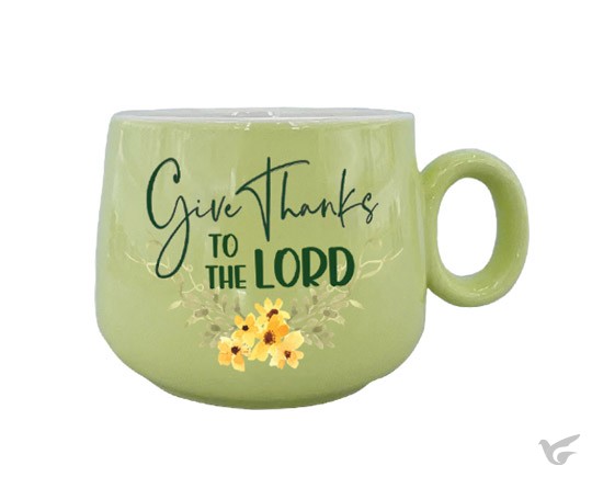 Productafbeelding: voorkant van Ceramic Mug Give thanks to the Lord