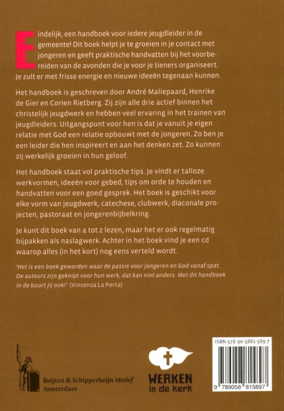 Productafbeelding: achterkant van Handboek voor jeugdleiders